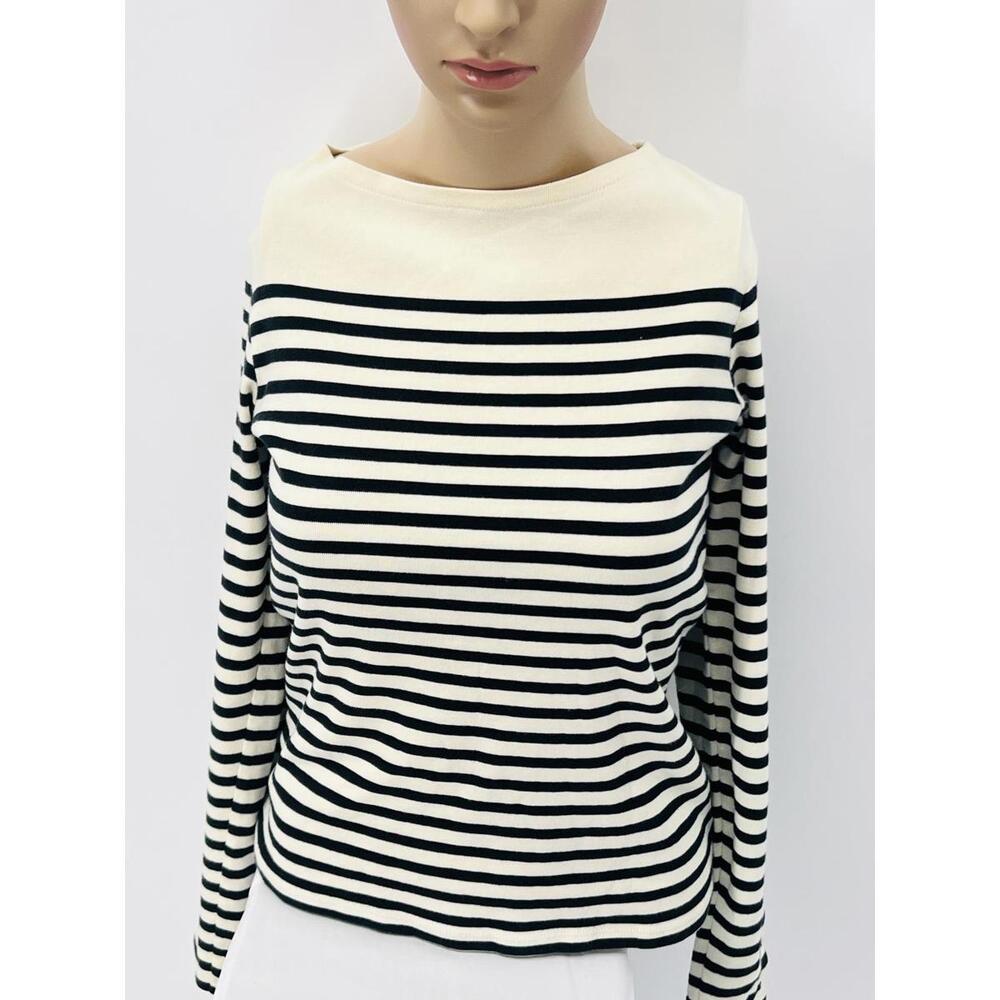 Im?erfect Banana Republic Striped Long Sleeve Top Medium Cotton Blend‎